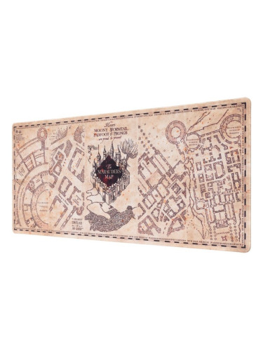  Гейминг подложка за мишка Erik - Marauder's Map, XL, мека, бежова