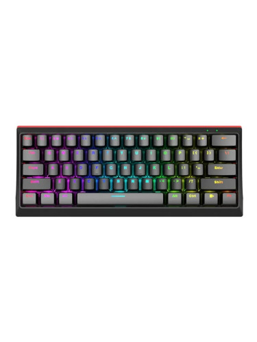  Механична клавиатура Marvo - KG962G, Red, RGB, черна