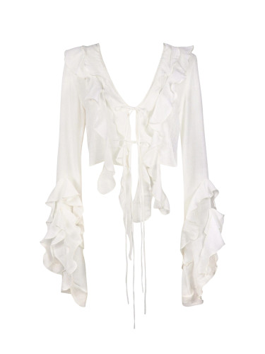 Топ OCELIE IVORY RUFFLE
