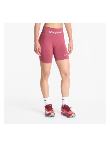 Къси панталони Nike Pro Seamless Women's High-Waisted 5" Biker Shorts Pink Smoke/ White XS