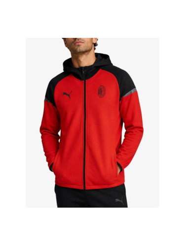 PUMA x AC Milan Casuals Hooded Jacket Red