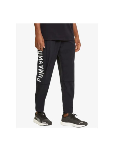 PUMA Logo Woven Mens Training Joggers Black