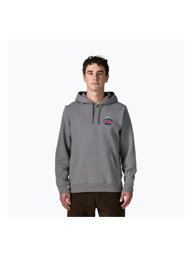 Мъжки суитшърт Patagonia Great Waves Uprisal Hoody gravel heather