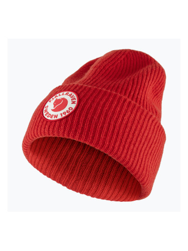 Зимна шапка Fjällräven 1960 Logo Hat true red