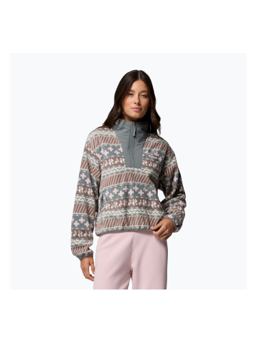 Дамски поларен суитшърт Columbia Sequoia Grove II Printed Half Zip Iron Wizard Island