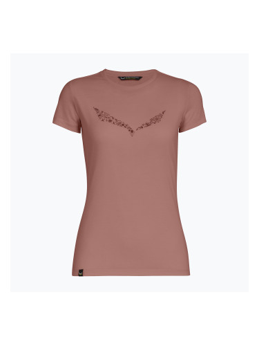 Дамска тениска Salewa Solid Dry desert pink