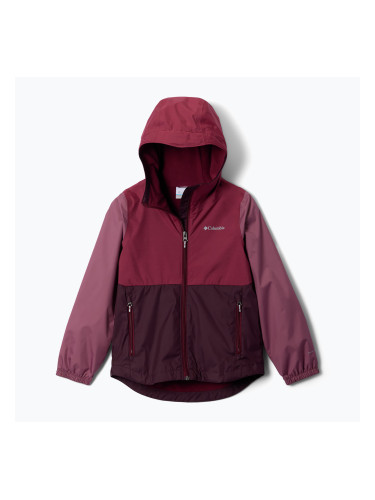 Детско яке за дъжд Columbia Rainy Trails III Fleece Lined moonvista/rich wine/antique mauve