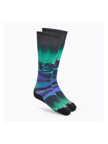 Дамски скиорски чорапи Smartwool Targeted Cushion Compression Print OTC black