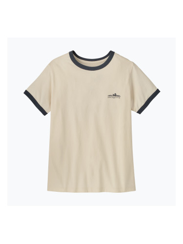 Дамска тениска Patagonia Fitz Roy Foothills Ringer Tee undyed natural