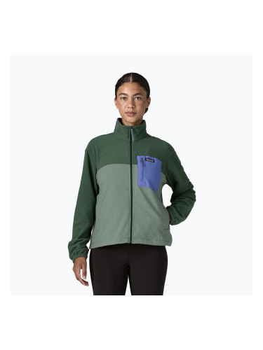 Дамски поларен суитшърт Patagonia Micro D Patch Pocket cover green