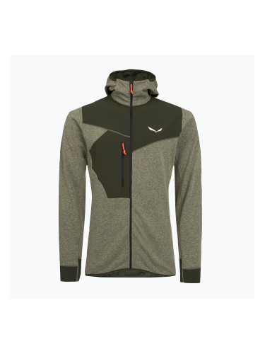 Мъжки трекинг суитшърт Salewa Puez 2 Dry Hood FZ dark olive melange