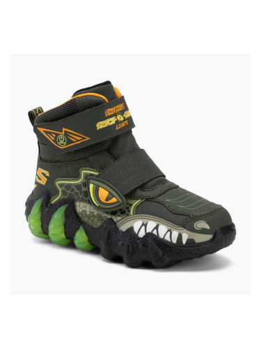 Детски ботуши за сняг SKECHERS Skech-O-Saurus Lights 2.0 green