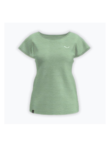Дамска тениска за трекинг Salewa Puez Melange Dry pastel green melange