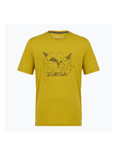 Мъжка тениска Salewa Eagle Geometric olive oil