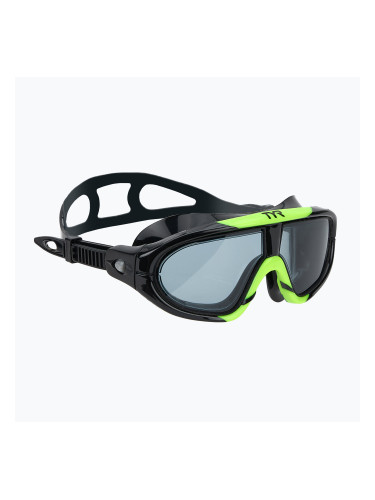 Детска маска за плуване TYR Orion smoke/ black/ yellow