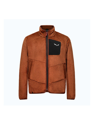 Мъжки суитшърт за трекинг Salewa Puez Warm Full Zip bombay brown