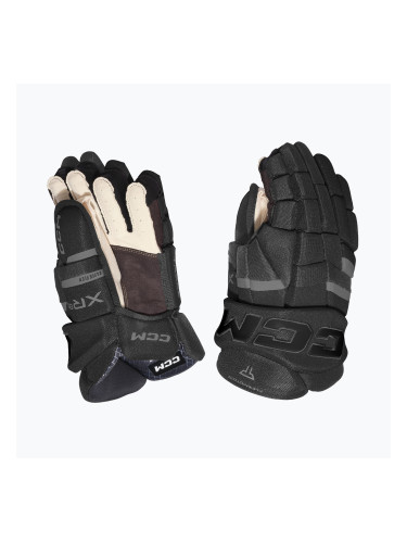 Детски хокейни ръкавици CCM Tacks XR80 JR Gloves black/graphite grey