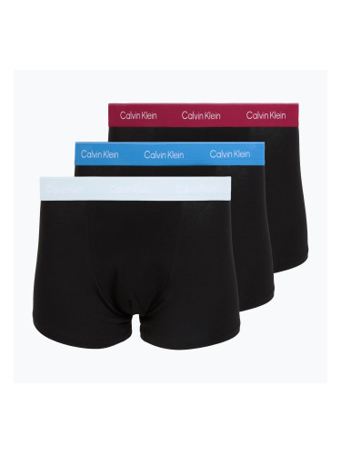 Мъжки боксерки Calvin Klein LV00NB4286 Relaxed Fit Trunk black bodies w/ poseidon blue/plein