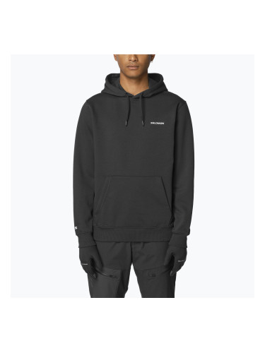Мъжки суитшърт Salomon Chest Logo Hoodie deep black