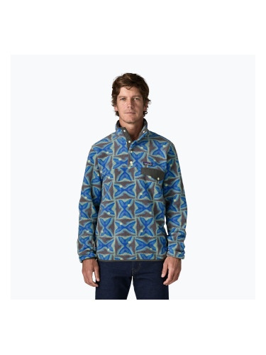 Мъжки поларен суитшърт Patagonia Lightweight Synchilla Snap-T Pullover deep freeze: forge grey