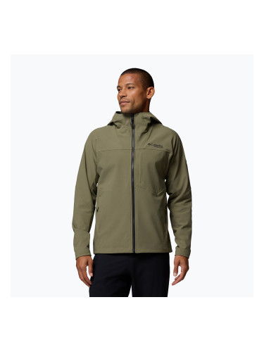Мъжко софтшел яке Columbia Tennen Mountain Hooded Softshell stone green