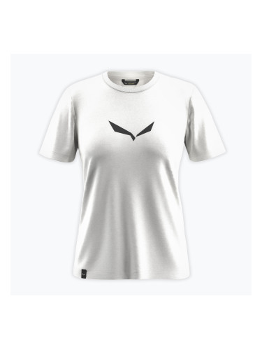 Дамска тениска Salewa Solid Dry white new logo