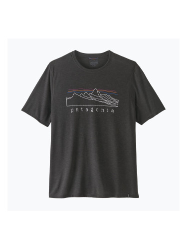 Мъжка тениска Patagonia Cap Cool Trail Stratapeaks ink black