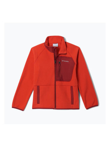 Детски поларен суитшърт Columbia Fast Trek V Full Zip super sonic/red oxide