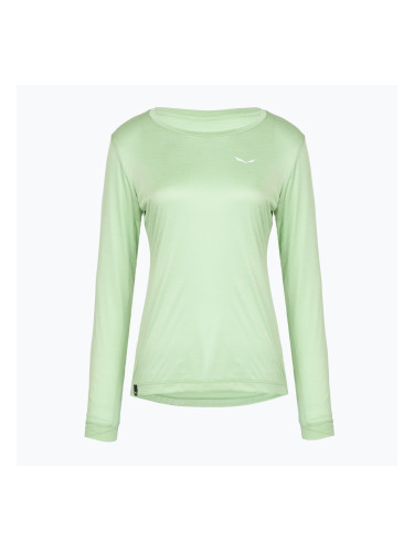 Дамска блуза с дълъг ръкав за  трекинг Salewa Puez Melange Dry pastel green melange