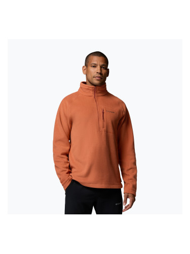 Мъжки поларен суитшърт Columbia Fast Trek III Half Zip Teak Brown