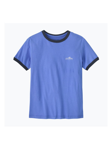 Дамска тениска Patagonia Fitz Roy Foothills Ringer Tee diver blue