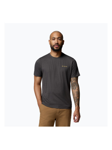 Мъжка тениска Columbia Parsons Point SS Back Graphic Tee black heather blocky banner button
