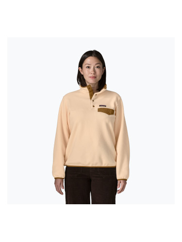 Дамски поларен суитшърт Patagonia Lightweight Synchilla Snap-T Pullover natural
