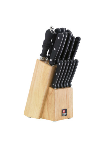 Комплект ножове от 15 части Richardson Sheffield CUCINA в дървен блок