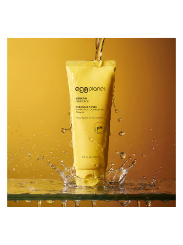 Маска с кератин за увредена коса Doori Egg Planet Keratin Hair Pack