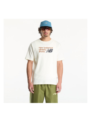 Тениска New Balance Athletics Premium Relaxed Chest Logo T-Shirt Angora S