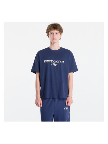 Тениска New Balance Trackside T-Shirt Nb Navy S