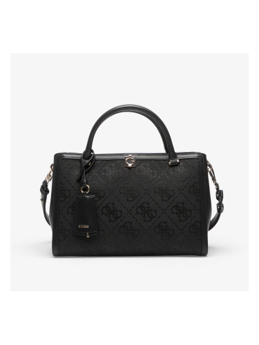 GUESS Audrey Logo Girlfriend Satchel Black Logo Universal