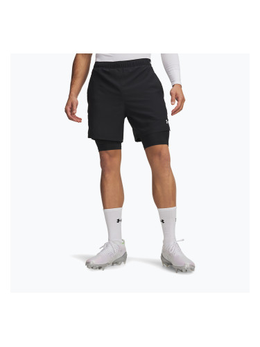 Мъжки тренировъчни шорти Under Armour Vanish Woven 2.0 2IN1 Shorts black/white