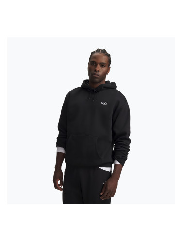 Мъжки суитшърт Under Armour Rival Fleece Hoodie ultimate black/white