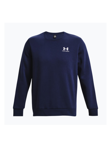 Мъжки суитшърт Under Armour Essential Fleece Crew midnight navy/white