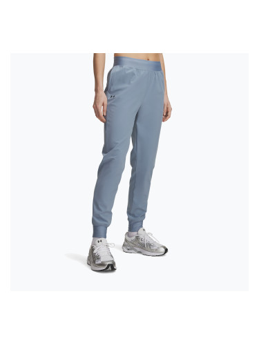 Дамски панталони за тренировка Under Armour Sport High Rise Woven Pant blue wind/black