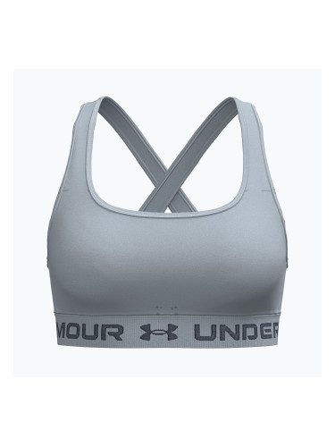 Спортен сутиен  Under Armour Crossback Mid blue fog/downpour gray