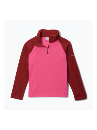 Детски поларен суитшърт Columbia Glacial Fleece Half Zip nico/red oxide