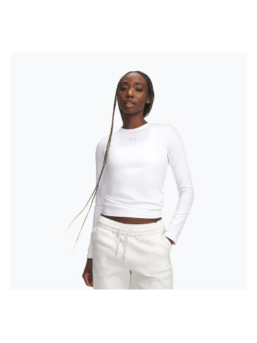 Дамска блуза с дълъг ръкав за  тренировка Under Armour ColdGear Crew white/halo gray