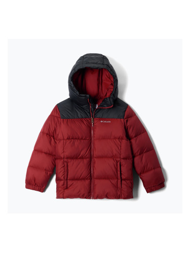 Детско ватирано яке Columbia Puffect Hooded Red Oxide/Black