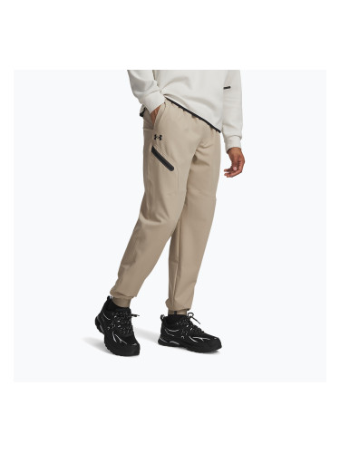 Мъжки панталони за тренировка Under Armour Unstoppable Joggers city khaki/black