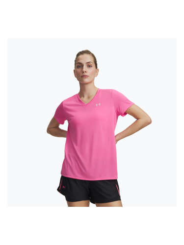 Дамска тренировъчна тениска Under Armour Tech SSV Solid pink frenzy/prime pink