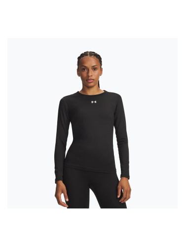 Дамска блуза с дълъг ръкав за  тренировка Under Armour ColdGear Crew ultimate black/white