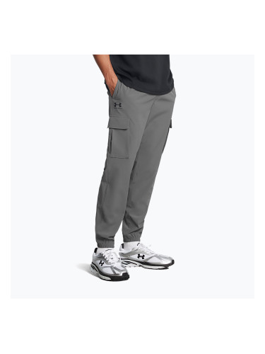 Мъжки панталони за тренировка Under Armour Vibe Woven Cargo castlerock/black